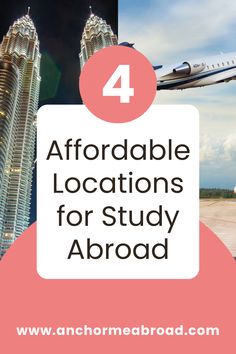 the words 4 affordable locations for study abroad