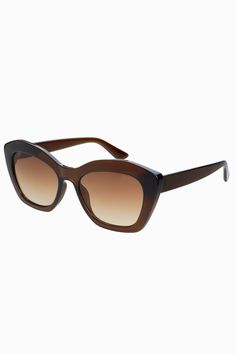 Looking for the perfect way to top off your look? Check out our Paulina cat eye sunglasses! They'll give you that fabulous retro vibe with a modern twist. LensesPaulina has high quality polycarbonate lenses with 100% UV protection. FrameMade from highest quality polycarbonate, which means they are more comfortable and durable than most other sunglasses in the same price range. Featuring 5 barrel stainless steel hinges. SizeFrame Height: 52mmFrame Width: 144mmMedium Fit Chic Cat Eye Shield Sunglasses With Uv Protection, Brown Cat Eye Shield Sunglasses With Gradient Lenses, Chic Plastic Cat Eye Sunglasses With Uva Protection, Retro Cat Eye Shield Sunglasses With Gradient Lenses, Classic Cat Eye Plastic Sunglasses, Chic Cat Eye Shield Sunglasses With Uva Protection, Retro Shield Sunglasses With Gradient Cat Eye Lenses, Chic Cat Eye Shield Sunglasses With Gradient Lenses, Brown Tinted Cat Eye Sunglasses For Parties