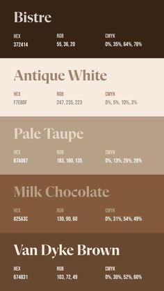 Colors:
372414
F7EBDF
B7A087
825A3C
674831 Pantone Colour Palettes, Color Design Inspiration, Hex Color Palette, Color Palette Challenge, Color Schemes Colour Palettes, Best Of Luck, Brand Color Palette, Color Palette Design, Hex Colors