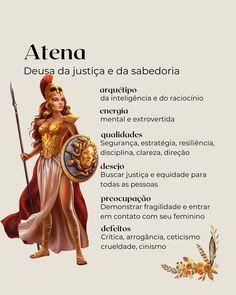 Você se posiciona como eterna aprendiz? Atena te encoraja a assumir seu papel de autoridade na área da vida que você domina. Tá pronta? Quem assume o arquétipo de Atena, se posiciona bem em qualquer situação. Em outras palavras são pessoas habilidosas, que sabem se organizar, tem uma mente racional e exercem o domínio sobre a lógica. A sua força esta na mente. Em princípio todas as sua batalhas, são vencidas primeiro no seu mundo interno. Atena encoraja as mulheres a confiarem em sua própr... Athena Core, I Ching, Athena Goddess, Ancient Romans, Book Of Shadows, Percy Jackson, Woman Face