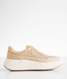 Dolce Vita Dolen Platform Raffia Sneaker - Brown US 7-1/2, Women's Ltnatural Open weave mesh lined lace-up sneaker Cushioned footbed Pieced leather lining 1 1/2 heel. Due to the nature of leather/suede, small variances of color in the skin may occur, this is in no way considered a defect. These are inherent characteristics of leather/suede and will enhance the individual look of your garment.. Natural fiber upper. Balance man made materials/leather. Apparel & Accessories > Shoes Cream Sneakers With Woven Sole For Spring, Beige Sneakers With Textured Sole For Spring, Summer Mesh Sneakers With Textured Sole, Beige Mesh Sneakers For Spring, Beige Perforated Sneakers For Spring, Spring Beige Mesh Sneakers, Cream Mesh Sneakers With Perforations, Spring Lace-up Sneakers With Woven Sole, Spring Beige Perforated Sneakers