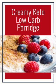 This delicious low carb porridge is a perfect way to start the day. Easy to prepare, suitable for diabetics, and compliant with Keto, Paleo, and dairy-free diets. Never miss oatmeal ever again!