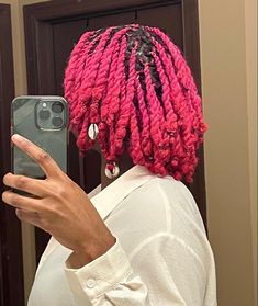 Real Locs, Pink Locs, Jayne Matthews, Dreadlocks Hair Care, Good Haircut, Cute Dreads, Short Locs Hairstyles, Dreads Styles