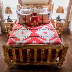 Southwest Red Desert Plush Blanket Southwest Bedroom, Western Pillows, Rustic Farmhouse Bedroom, Sunbrella Pillows, Picnic Table Covers, Western Bedroom Decor, Red Desert, Rustic Napkins, Cowboy Chic