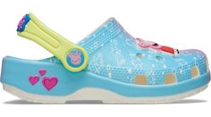 Put some Peppa in your little one’s step in the Peppa Pig Classic Clog. Your little piggies will love to take these clogs on adventures near and far. With features like Iconic Crocs Comfort™, sweet character Jibbitz™ charms, and plenty of extra room for their own personalization, your little ones can oink, giggle, and play all day long in comfort and style.  Toddlers' Peppa Pig Classic Clog Details:    Lightweight upper  Pivoting heel straps for a more secure fit  Easy on, easy off  Easy to clea Toddler Crocs, Play All Day, Kids Athletic, Teacher Discounts, Extra Room, Clogs Shoes, Athletic Sneakers, Peppa Pig, Strap Heels