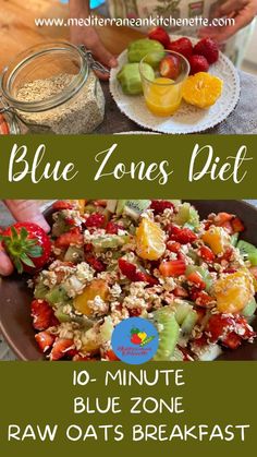 the blue zones diet is full of fruits and vegetables