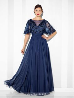 Cameron Blake - 117622 A-Line Gown | CoutureCandy Cameron Blake, Special Occasion Gowns, Mother Of The Bride Dresses Long, Mother Of Bride Outfits, Mother Of The Bride Gown, Plus Size Gowns, Mother Of Groom Dresses, Mother Wedding Dress, Mother Of The Bride Outfit