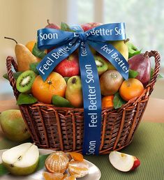 Premier Fruit Get Well Gift Basket Fruit Basket, Gift Basket, Baskets, Happy Birthday, Fruit, Birthday