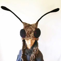 Hand felted Moth Headdress | Etsy Best Handmade Costumes, Bug Hats, Insect Eyes, Pagan Festivals, Gothic Costume, Theatre Costumes, Animal Hats, Hand Felted, Costume Hats