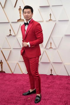 2022 Oscars Best Dressed - Simu Liu in Versace Men Red Carpet Looks, Oscars Best Dressed, Simu Liu, Night Paris, Liya Kebede, Naomi Scott, Halle Bailey