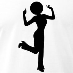 the silhouette of a woman jumping up in the air