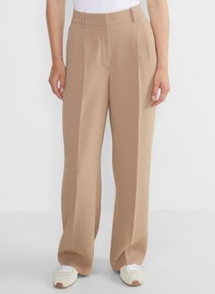 THE EFFORTLESS PANT™ | Aritzia Modern Wide Leg Bottoms With Pressed Crease, Timeless Wide Leg Pants For Workwear In Spring, Spring Dress Pants With Pressed Crease And Wide Legs, Timeless Straight Leg Spring Bottoms, Modern Relaxed Fit Bottoms For Formal Occasions, Spring Workwear Wide Leg Pants, Spring Wide Leg Pants For Workwear With Straight Hem, Spring Workwear Wide Leg Pants With Straight Hem, Timeless Wide-leg Bottoms With Pressed Crease