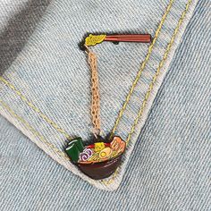 a pocket full of candy with a chain hanging from it's back pocket,