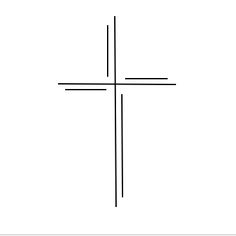 the cross is shown in black and white