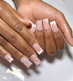 follow for more 💕. White Nails For Summer, White French Tip Acrylic Nails, White French Tip Acrylic, Summer Short Nails, Short Nails Design, Future Nails, Nails For Summer, Long Acrylic Nail Designs