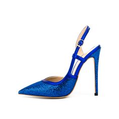 Shop Royal Blue Sequin Slingback Heels Glitter Pointed Toe High Heel Dress Shoes color Royal Blue for Dancing Club, Date, Going out, Party with worldwide Free shipping & Free return. Heels For Ladies, Heels Glitter, Dancing Club, High Heel Dress Shoes, High Heel Dress, Ladies Sandals, Slingback Heels, Red Sequin, Slingback Heel