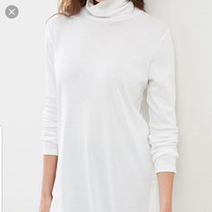 Nwt J.Jill Purejill Bright White Pima Cotton & Spandex Relaxed Turtleneck. Great Feeling- So Soft, Smooth & Stretchy. Perfect On It's Own Or For Layering! 2x: Length 27", Armpit To Armpit 24.5" White Turtleneck Top For Loungewear, White Turtleneck Loungewear Top, Jack And Jill Of America Apparel, Pima Cotton, Cotton Spandex, Bright White, Layering, Turtle Neck, Color White