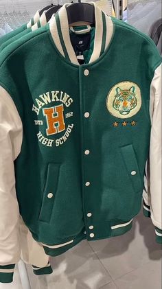 Varsity Jacket High School, High School Jacket, Hawkins High School, Easy Diys