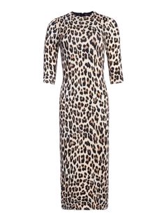 Delora Fitted Leopard Midi Dress | Alice + Olivia | Alice And Olivia Mock Neck Midi Dress, Turtleneck Midi Dress, Leather Midi Dress, Tie Dye Mini Dress, Asymmetrical Midi Dress, Dress Sleeve Length, Fitted Midi Dress, Slip Dresses, Mock Neck Dress