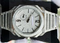 Product Weight : 154.70 Gram Dial Width : 43.30 MM Dial Length : 45.20 MM Dial Height : 12.20 MM Total Number of Diamond : 3310 Pic Total Carat Weight : 16.11 -: Payment :- We accept payment through PayPal You can even pay through major credit cards via PayPal Please contact PayPal, if you need any assistance regarding paying for the item We expect all payments to be made within 7 days of purchase If you are experiencing some difficulty in paying through PayPal and need additional time, please contact us A payment reminder will be sent after 3 days of purchase, and an unpaid item dispute will be initiated after the 8th day of purchase, for an unpaid item. We reserve the right to reject late or fraudulent payments -: Return :- 60 days money back guarantee We offer a 100% Money Back Guarante White Gold Diamond Watch With Analog Display, White Gold Diamond Watch With Analog Round Dial, White Gold Analog Diamond Watch With Round Dial, Analog Diamond Watch In White Gold, Diamond White Quartz Diamond Watch, Diamond White Quartz Watch, Formal Diamond White Bling Watch, Formal Bling Round Watches, Formal Bling Watch