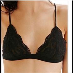 Cute Black Lace Bra. Please Note That Even Though This Is A Size S/M, It Looks Quite Small And Would Likely Better Fit A Xs/S. Cute Bras, Black Lace Bralette, Black Lace Bra, Triangle Bralette, Leggings Pattern, Black Bralette, Triangle Bra, Lace Bralette, Lace Bra