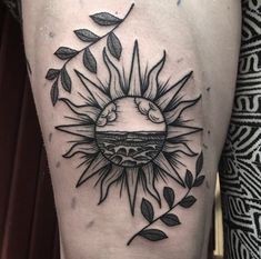 Tattoo Placement Ideas, Sun Tattoo Designs, Tattoo Maker, Sun Tattoos, Sun Tattoo, Tattoo Designs For Women, Tattoo Placement, Matching Tattoos, Piercing Tattoo