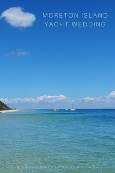 Yacht wedding on Moreton Island and couple leaping off the yacht to celebrate their intimate elopement. Yacht Elopement, Yacht Wedding