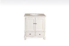 a white cabinet with drawers and a sink on it's side, against a white background