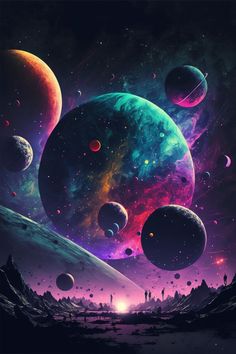 REALISTIC GALAXY VIEW WALLPAPER 8K Galaxy Illustration Art, Wallpapers For Iphone 7, Space Art Wallpaper, Art Galaxie, Galaxy Artwork, Planet Painting, Art Spatial, Cool Galaxy Wallpapers, Galaxies Wallpaper