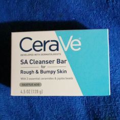 Cerave Salicylic Acid Cleanser Bar For Rough And Bumpy Skin, 4.5 Oz 4.50 Oz, 0.3 Lbs. Item # 213696 Soap-Free Cleansing Bar Deeply Cleanses And Exfoliates To Remove Dirt And Oil Softens And Smoothes Skin Without Disrupting Skin’s Protective Barrier Salicylic Acid And Spherical Exfoliating Jojoba Beads Gently Sweep Away Deal Skin Cells And Promotes Radiance Essential Ceramides Help Restore And Maintain Skin’s Natural Protective Barrier Suitable And Tolerated By Rough And Bumpy Skin Fragrance-Free Cerave Sa Cleanser, Rough And Bumpy Skin, Cerave Cleanser, Salicylic Acid Cleanser, Rough Bumpy Skin, Chemical Exfoliation, Acne Face Wash, Bumpy Skin, Acne Cleansers