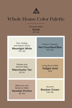 the color palette for whole house color palette