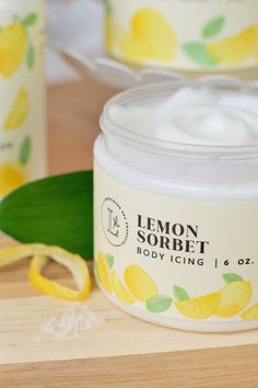 Lemon Sorbet Body Icing is like a kiss of sunshine for your skin ☀️ Fast absorbing and hydrating, it's our go-to day-to-day moisturizer!⁠