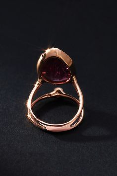 Made with 14k, 18k, and 24k gold, this collection is designed with everyday wear in mind. Whether working out, running errands, or heading to dinner, these made-to-last pieces add a glimmer of luxury to every look. | Sun Ring by Sirciam Jewelry in Pink, Women's, Size: 5, Gold at Anthropologie Luxury Ruby Halo Ring, Luxury White Gold Ruby Ring, Luxury Polished Finish Ruby Ring For Formal Occasions, Luxury 14k Gold Ruby Ring, Gold Rings For Evening Fine Jewelry, Gold Fine Jewelry Rings For Evening, Luxury Rings With Polished Finish For Formal Occasions, Elegant Ruby Jewelry With Polished Finish, Polished Finish Round Ring For Evening