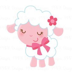 a sheep with a pink bow on its head and the words, no se sono una