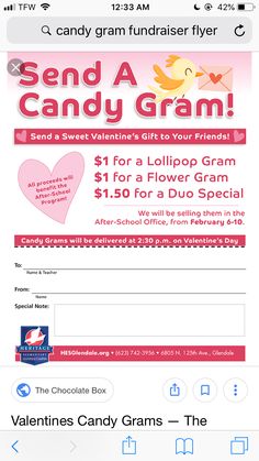 an email form for candygramm