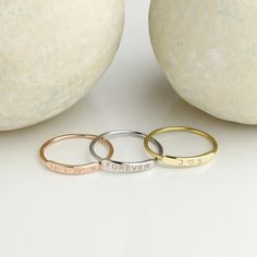 "Name Ring Stackable Ring Initial Ring Stacking Bar Ring Bridesmaid Gift Skinny Ring Personalized Gift Mother Gift Sister Gift ∙ ∙ ∙ ∙ ∙ ∙ ∙ ∙ ∙ ∙ ∙ ∙ ∙ ∙ ∙ ∙ ∙ ∙ ∙ ∙ ∙ ∙ ∙ ∙ ∙ ∙ ∙ ∙ ∙ ∙ ∙ ∙ ∙ ∙ ∙ ∙ ∙ ∙ This subtly striking dainty bar ring has a refreshingly delicate design making it great for daily wear or for that special occasion. A beautiful motivational message displayed on this delicately thin ring stands as a small piece of encouragement for you or someone you love. With its elegant style Cage Ring, Ring Initial, Motivational Message, Gift Sister, Name Ring, Bar Ring, Monogram Ring, Name Rings, Personalized Bridesmaid Gifts