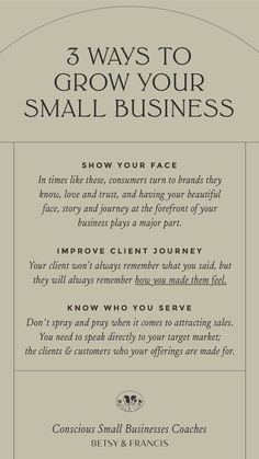 the three ways to grow your small business