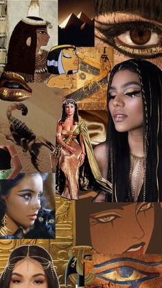 Cleopatra aesthetic images including makeup, textures, historical imagery and more Cleopatra Aesthetic, Egypt Makeup, Halloween Costumes For Brunettes, Cleopatra Halloween, Queen Cleopatra, Mad Hat, Friend Pictures Poses