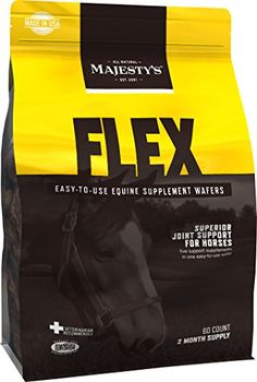 a bag of flex horse feed