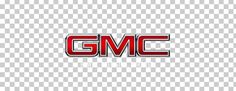 the gmc logo is shown on a white and red checkerboard background,