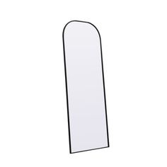 an empty mirror on a white background with clippings to the bottom for text