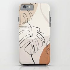 a phone case with an abstract design on it