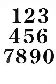 the numbers are written in black on a white background