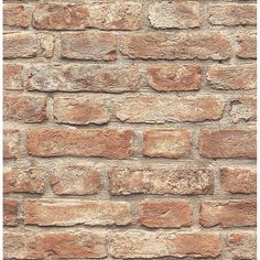 an old brick wall is shown in this image