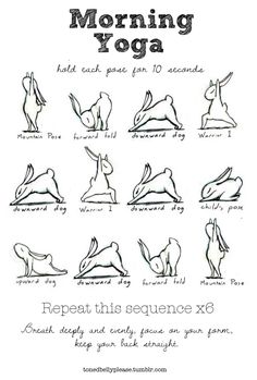 a poster with instructions on how to do yoga