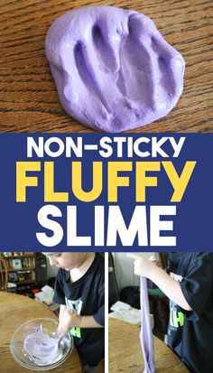 this is an easy and fun slime recipe for kids to make