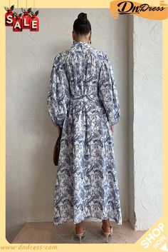 Transform Your Wardrobe Jungle Print Belt Pocketed Shirt Maxi Dress Elegant Cotton Shirt Dress With Floral Print, Cotton Maxi Dress With Long Sleeves For Brunch, Shirt Maxi Dress, Jungle Print, Maxi Shirt Dress, Pocket Shirt, Australian Fashion, Maxi Dress Blue, New Arrival Dress