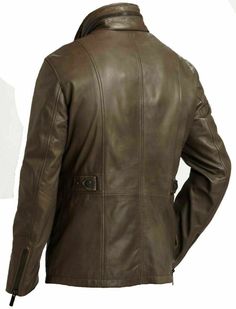 Genuine Lambskin Leather Real Leather Jacket Field Brown Leather Jacket Coat N65 | eBay M65 Field Jacket, Leather Jacket Biker, Brown Leather Jacket Men, Brown Leather Coat, Men's Leather Jacket, Real Leather Jacket, Genuine Leather Jackets, Brown Leather Jacket, Field Jacket