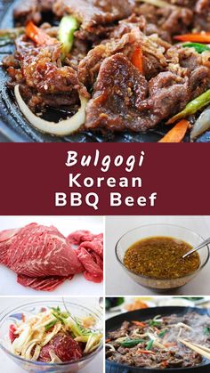 Step by step photos of Korean BBQ Beef. Bulgogi Rice Bowl, Beef Bulgogi Recipe, Korean Dinner, Korean Bbq Beef