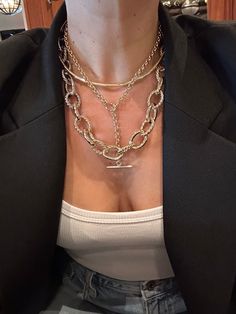 Material: Recycled Brass Finishes available: 14K Gold or Rhodium Plating + ecoat Extra Large Links measure: .68” (17.4mm) wide .92 inch (23.3mm) long 3.9mm thick Available in the following lengths: 15”, 16”, 18”, 20” Elegant Gold Toggle Necklace With Clavicle Chain, Elegant Gold Plated Round Toggle Necklace, Elegant Gold Plated Toggle Necklace, Elegant Rose Gold Necklace With Chunky Chain, Chic Formal Jewelry With Toggle Clasp, Elegant Gold Toggle Necklace With Chain, Elegant Chunky Chain Toggle Necklace For Formal Occasions, Elegant Chunky Chain Toggle Necklace For Formal Events, Elegant Gold-tone Toggle Necklace